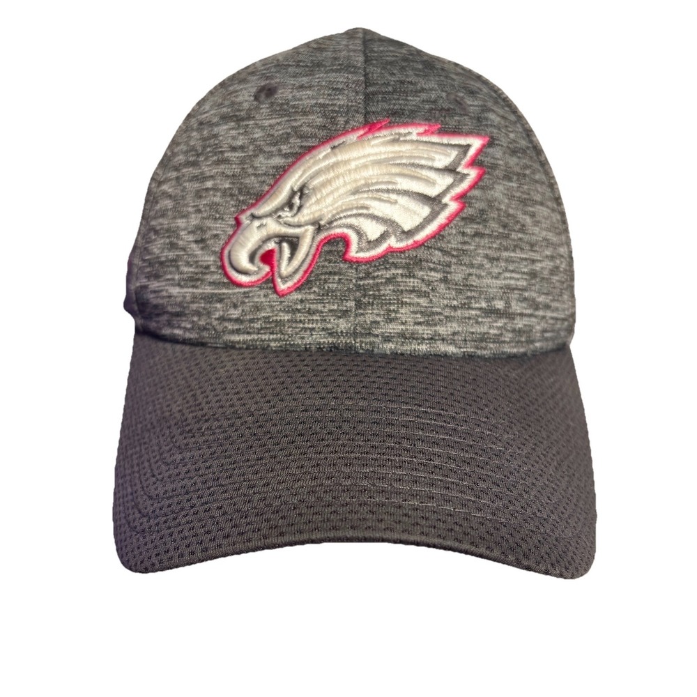 NFL Eagles Grey‎ & Pink for Breast Cancer New Era Hook & Loop Never Worn 9 Forty